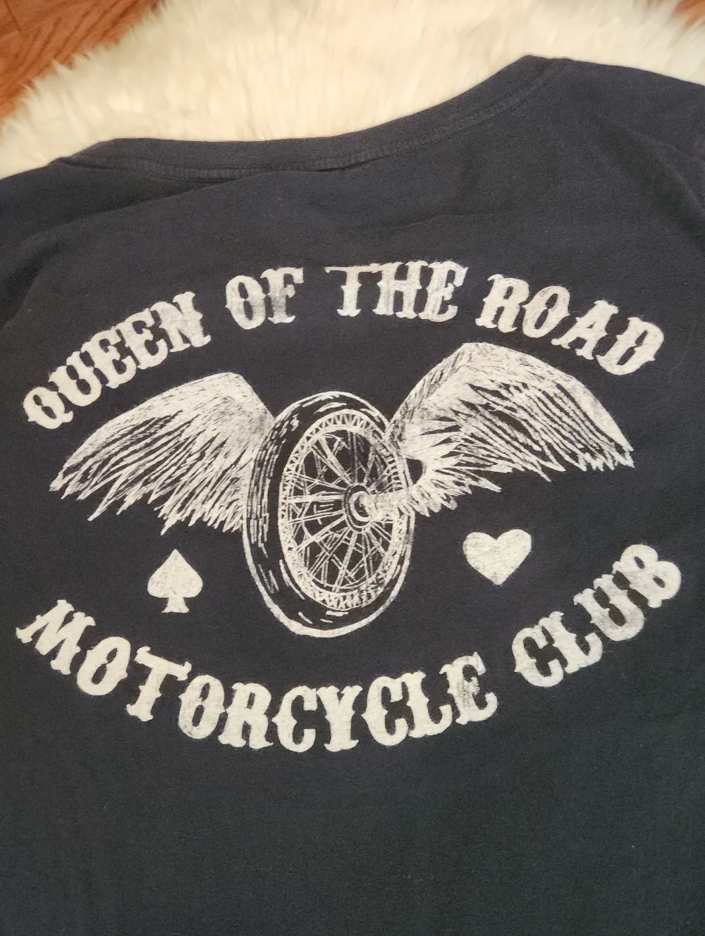 Torrid 100% Cotton Vneck Motorcycle Club Fitted Graphic Tshirr - Picture 5 of 5